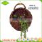 Handmade hanging garden flower basket with plastic liner