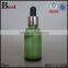 good quality 30ml fragrance perfume essential oil empty green glass bottle manufacturer in sri lanka dropper screen printing
