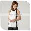 Fashion chiffon lady top designer Summer Girls tops Back zip Chiffon Tops