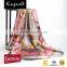 Custom 2017 women accesory silk digital print scarf shawl