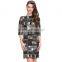 Open Back Club Lady Western Sexy Night Gold Sequin Dress Woman