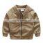 In stock embroidery baseball jacket cotton fashionable kids boy fall coats