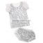2017 Wholesale Children Boutique Clothing Baby Clothes Wear In Fall , High Quality Sequin Baby Shiny Outfits