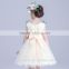 new model girl dress gauze princess dress sleeveless flowers child white angel dress