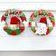 HD1030 2016 Christmas Tree Pendant Of Snowman & Santa Claus Ornament Circle