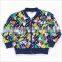 Long Sleeve Cute Animals Print Graffiti Winter Pocket Outwear Boys Fancy Child Jacket