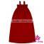 OEM Servic Plain Navy Color Ruffle Halter Sleeveless Designer Baby Girl Soft Evening Boho Style Model Maxi Dress Long Skirt