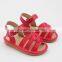 Summer handmade PU leather sadals funny kids squeaky shoes 2017