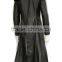 Men's Black Matrix Movie Neo Real Leather Trench Coat Jacket