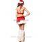 New products high quality fancy sexy unique Christmas santa claus girl costumes for women MFJ-0092