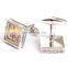 Luxury cufflinks colorful crystal square wedding cufflinks