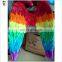 Adult Party Costume Rainbow Colors Large Feather Angel Wings HPC-0854