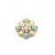 New Arrival Pearl and Turquoise Round Brooch Fashion Lady Gifts