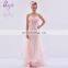 New Arrival Design High Quality Wholesale Sequin Beaded Long Pink Design Your Own Prom dress With Flower