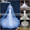 Heavy beaded royal luxurious heavy beaded Cathedral train new western wedding dress bridal gown wholesale