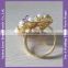 NR172 wedding rhinestone pearl napkin rings