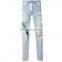 Blue Ripped New fashion 2017 new style jeans pent men trousers denim designer