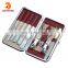 Professional Manicure Pedicure Set - 9 Piece Stainless Steel Nail Clipper Care Kit with Leather Travel Case