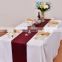 Cheap 100% polyester satin wedding table runenr