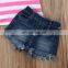 Newborn Kid Clothing Baby Girls Pink White Striped Tops Flower Sleeved T-shirt & Jeans Denim Shorts 2pcs Baby Clothing Set