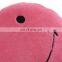 Round Stuffed Plush Fur Pink Happy Emoticon Smiley Emoji Cushion Face Pillow Cute Soft Toy Doll Gift for Kids and Adult