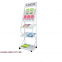 Fashion modern customized Point of Sale trade show floor wire literature display rack stand