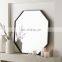 Cheap Price Decorative Furniture Mirror Hexagon Iron Frame Wall Mirrors