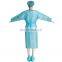 level 1 non woven isolation gown Used in laboratory hospitals and beauty salons isolation gown non woven isolation gown