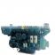 brand new water cooled 4 Stroke 6 cylinder 250HP 1000RPM R6160ZC250 Weichai boat diesel engine
