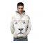 Customized plus size men and women casual sports hooded 3D couple pullover