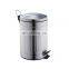 6 liter stainless steel  square trash can waste sorting bin