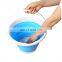 2022 Mini washing machine silicone water folding washer bucket Collapsible Foldable automatic underwear washing machine for baby