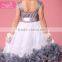 Ball Gown Feathers Tulle Girls Kids Pageant Dress Christmas tulle feather girl dress