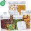 7 PC Set Kitchen Organization Canister Cereal Snack Transparent Pantry organization set Airtight Storage Container