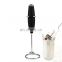 OEM Stainless Steel White Automatic Home New Drinks Foamer Rechargeable Electric Milk Handheld Coffee Frother