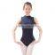Graceful Turtle Neck Cotton Lycra Gymnastics Competition Leotards