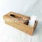Hot Sale Rattan Tissue Box Cover With Remote Holder, Handmade Box Holder, Tissue Box With Tiny Storage Area