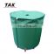350l Rainwater Collection System Downspout Water Catcher Container Foldable Rain Barrel with Filter Spigot Overflow Kit