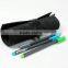 Hot Sale Custom Gray Felt Roll Up Pencil Case Pencil Case Drawstring Pencil Case With Leather Strap