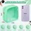 Small Cosmetic Bag, Clear Mini Makeup Bag for Purse, Pretty Preppy Makeup Bag with Zipper,PVC & Nylon Watertight Travel Toiletry Bag Organizer Coin Purse for Women Men Girls
