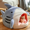 Meow Love Big Mouth Shark Cat Nest Winter Warm Pet Semi-Enclosed Dog Nest Plush Lovely Pad