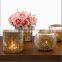 Handmade European style Mosaic Candle Holders Glass Candlestick & Romatic Candle Cup & Glass Vasw For Wedding Decoration