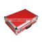 Red Aluminum Carrying Case for Instrument