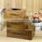 High quality wooden box handmade unfinished wooden tissue box