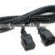 Reliable Brand Top Material C13 / C14 IEC Power Cord extension cord Male to Female Cable