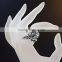  express jewelry punk stainless steel jewelry handmade men's silver ring