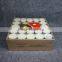 Paper box with shrink bag package tealight candle