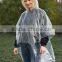 Custom Printed Fashion Women Plastic Disposable Raincoat