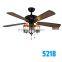 52inch 240v Tiffany Luxury Giant Ceiling Fan With Three Light