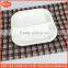 dish plate france porcelain square two 2 divide small food dishes plate for seasoning oil juice or soy sauce ceramic, bone china